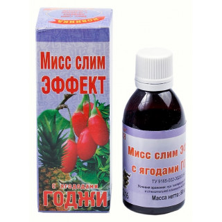 Сироп крымской стевии для похудения «Мисс слим эффект с ягодами годжи» 50мл